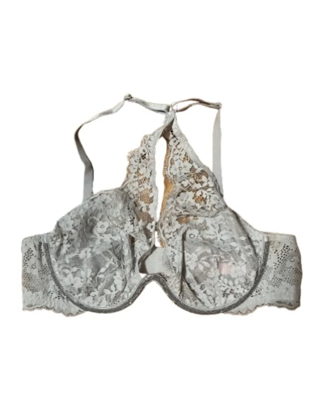 NWT Victoria’s Secret Dream Angels Plunge One Shoulder Rhinestone Bra  Large